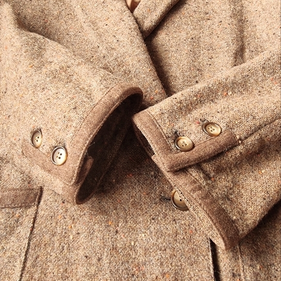 Valentino Miss V. Vintage Made In Italy 100% Wool Lined Tweed Blazer Jacket - Picture 8 of 10